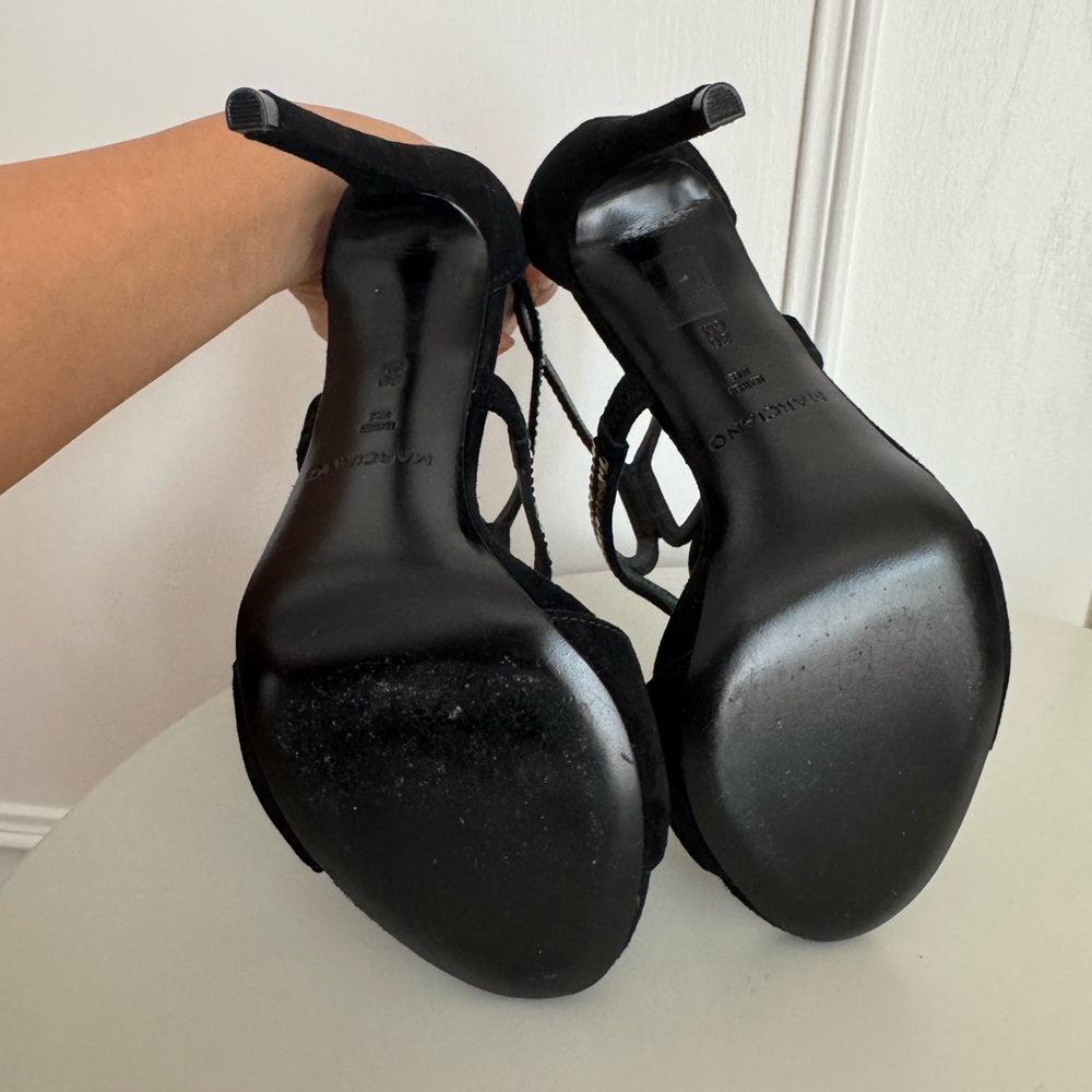 Marciano Embellished black suede high-heel stiletto sandals - Picture 5 of 6